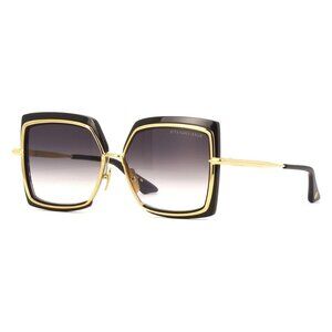 New DITA Narcissus Black Square DTS503 01 Sunglasses Women